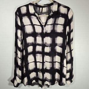 Soya Concept Soft Viscose Long Sleeve Button Down Shirt‎ Size Small